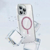 Transparent Magnetic Glitter Phone Case